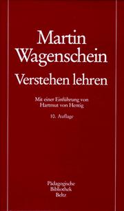 Cover of: Verstehen lehren by Martin Wagenschein