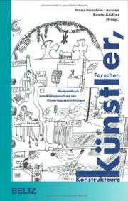 Cover of: Forscher, Künstler, Konstrukteure. by Hans Joachim Laewen, Beate Andres