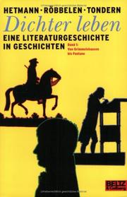 Cover of: Dichter leben by Frederik Hetmann, Harald Tondern, Ingrid Röbbelen