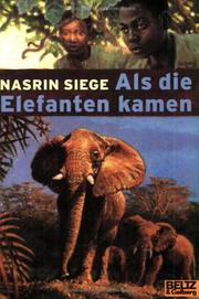 Cover of: Als die Elefanten kamen