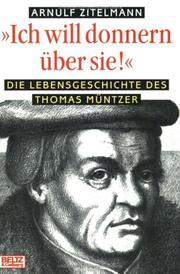 Cover of: Ich will donnern über sie! by Arnulf Zitelmann