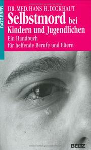 Cover of: Selbstmord bei Kindern und Jugendlichen