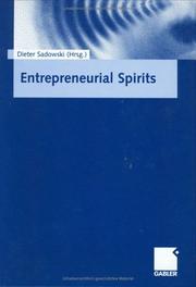 Cover of: Entrepreneurial Spirits.
