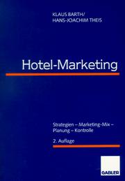 Cover of: Hotel- Marketing. Strategien - Marketing- Mix - Planung - Kontrolle.