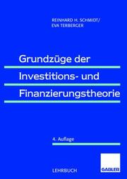 Cover of: Grundzüge der Investitions- und Finanzierungstheorie.