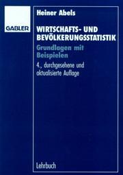 Cover of: Wirtschafts- und Bevölkerungsstatistik. by Heiner Abels