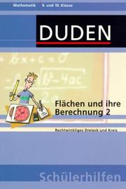 Cover of: Duden Schülerhilfen, Flächen und ihre Berechnung