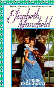 Cover of: A Prior Engagement by Elizabeth Mansfield