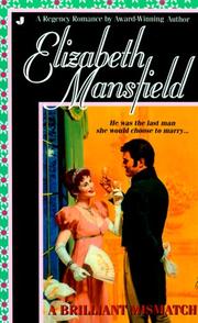 Cover of: A Brilliant Mismatch by Elizabeth Mansfield