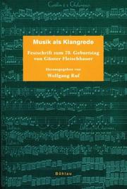 Cover of: Musik als Klangrede