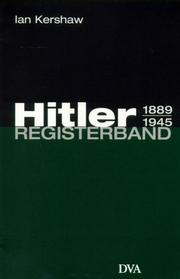 Cover of: Hitler, Registerband
