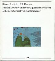 Cover of: Ich Crusoe. Sechzig Gedichte.