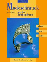 Cover of: Modeschmuck aus drei Jahrhunderten.