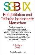 Cover of: Sozialgesetzbuch ( SGB) IX. Rehabilitation und Teilhabe behinderter Menschen.