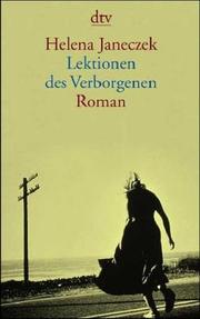 Cover of: Lektionen des Verborgenen.