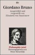 Cover of: Giordano Bruno. Philosophie jetzt. by Giordano Bruno, Elisabeth von Samsonow, Peter Sloterdijk