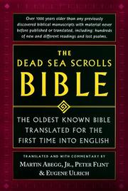 Cover of: The Dead Sea Scrolls Bible by Martin G. Abegg, Peter Flint, Eugene Ulrich