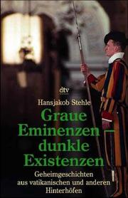 Cover of: Graue Eminenzen, dunkle Existenzen.