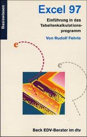 Cover of: Excel 97. Einführung in das Tabellenkalkulationsprogramm.