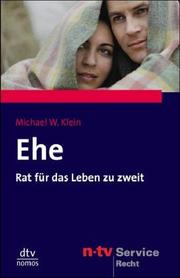 Cover of: Ehe. Das Buch zur Fernsehserie ARD- Ratgeber Recht.