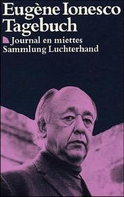 Cover of: Tagebuch. Journal en miettes. ( Sammlung Luchterhand im DTV).