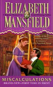 Cover of: Miscalculations by Elizabeth Mansfield