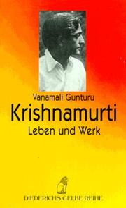 Cover of: Krishnamurti. Leben und Werk.