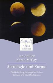 Cover of: Astrologie und Karma. by Jan Spiller, Karen McCoy