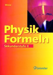 Cover of: Physik-Formeln, Sekundarstufe II