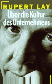 Cover of: Über die Kultur des Unternehmens.
