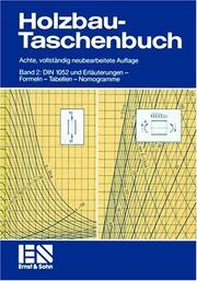 Cover of: Holzbau-Taschenbuch Band 2 8a - Din 1052 Und Erlauterungen