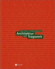 Cover of: Architektur Und Tragwerk
