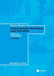 Cover of: Geotechnische Nachweise Nach DIN 1054