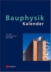 Cover of: Bauphysik-Kalender