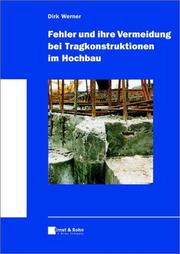 Cover of: Fehler U.I. Vermeidungbei Tragkonstrukt Im Hochbau | D. Werner