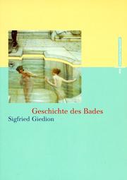 Cover of: Geschichte des Bades. by Sigfried Giedion