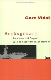 Cover of: Bocksgesang. Antworten auf Fragen vor und nach dem 11. September.