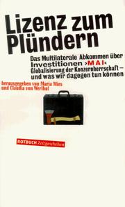 Cover of: Lizenz zum Plündern.