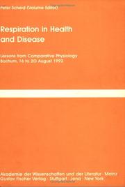 Cover of: Respiration in Health and Disease: Lessons from Comparative Physiology, Bodchum, 16 to 20 August, 1992 (Funktionsanalyse Biologischer Systeme)