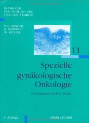 Cover of: Klinik der Frauenheilkunde und Geburtshilfe (KFG), 12 Bde. in Tl.-Bdn. u. Reg., Bd.11, Spezielle gynäkologische Onkologie