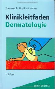 Cover of: Klinikleitfaden Dermatologie.