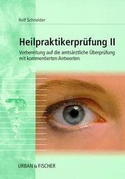 Cover of: Heilpraktikerprüfung, Bd.2