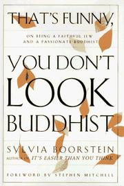 Cover of: That's Funny, You Don't Look Buddhist by Sylvia Boorstein, Sharon Lebell