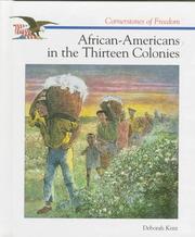 Cover of: African-Americans in the thirteen colonies