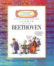 Cover of: Ludwig Van Beethoven (Getting to Know the World's Greatest Composers)