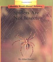 Cover of: Spiders Are Not Insects by Allan Fowler