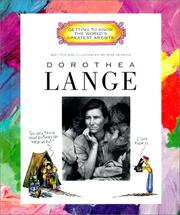 Cover of: Dorothea Lange (Getting to Know the World's Greatest Artists) by Mike Venezia