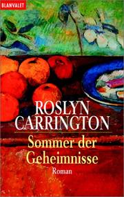 Cover of: Sommer der Geheimnisse. by Roslyn Carrington