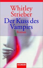 Cover of: Der Kuss des Vampirs.