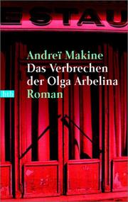 Cover of: Das Verbrechen der Olga Arbelina.
